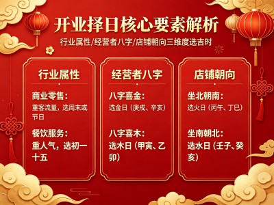 开业择日方法